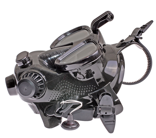 Маска полнолицевая FanDiver F22 (черный силикон; black)